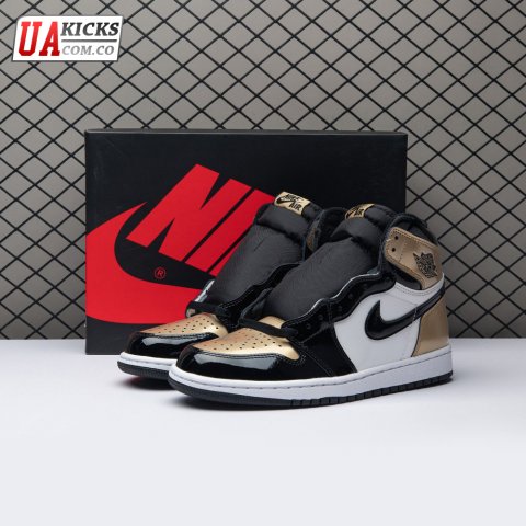 Jordan 1 Retro High NRG Patent Gold Toe Size 40-47.5