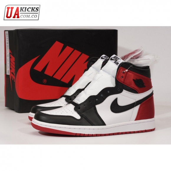 Air Jordan 1 Retro High Satin Black Toe size 36-46