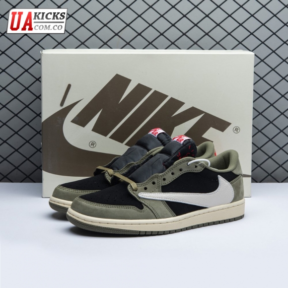 Travis Scott x Air Jordan 1 Low OG Black Olive DM7866-002 Size 36-47.5