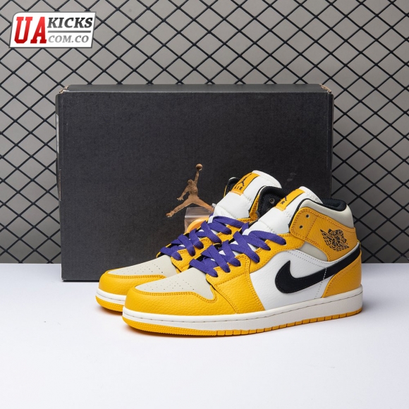 Air Jordan 1 Mid SE Lakers 852542-700 36-46