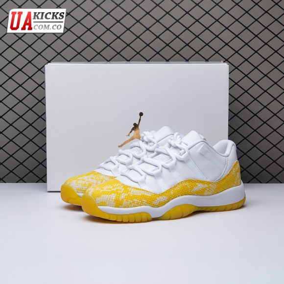 Jordan 11 Retro Low Tour Yellow Snakeskin (Women's) AH7860-107 Size 36-40