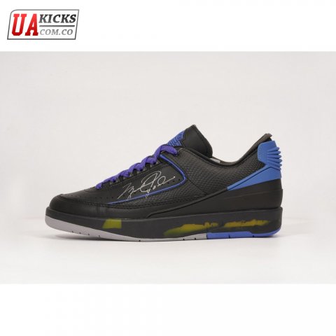 OFF-WHITE x Jordan 2 Retro Low SP Black Blue SIZE: 40-47.5