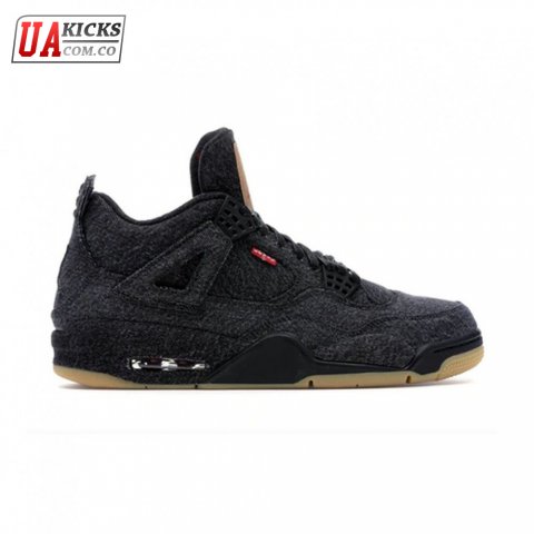 Jordan 4 Retro Levi's Black Size 40-46