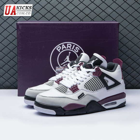 Paris Saint-Germain x Air Jordan 4 Retro 'Bordeaux' Size 40-46