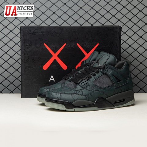 Jordan 4 Retro Kaws Black 930155-001 Size 40-46