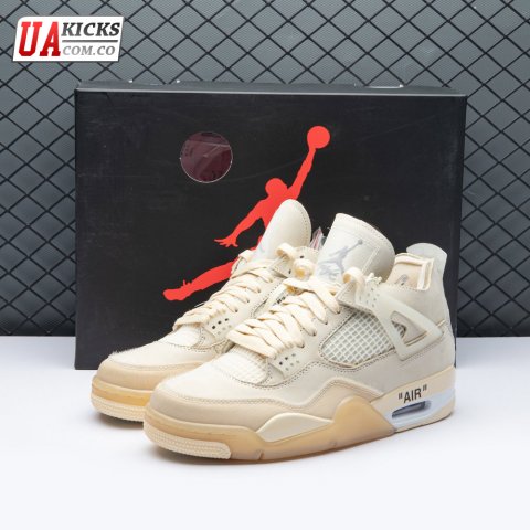 Air Jordan 4 RERO x Off-White AJ4 OW Sail 36-47.5