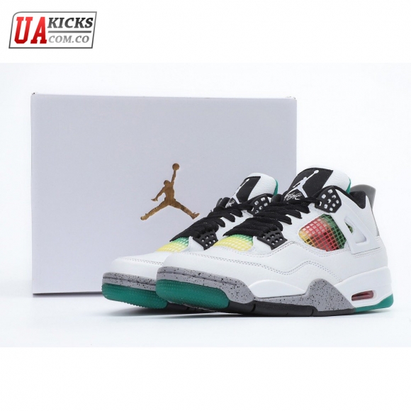 Nike Air Jordan 4 Retro Lucid Green Rasta SP36-46