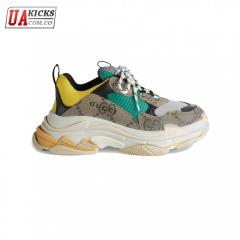 Gucci x Balenciaga The Hacker Project Triple S Beige Green Yellow Size 35-45