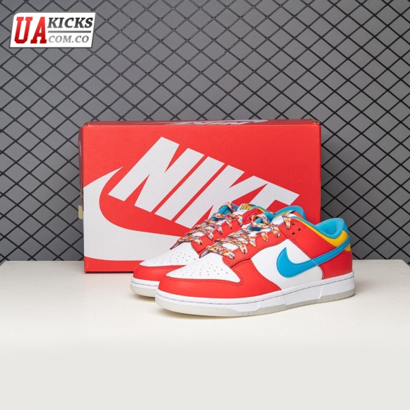 Nike Dunk Low QS LeBron James Fruity Pebbles DH8009-600 Size 36-47