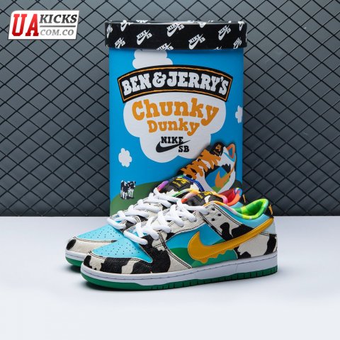 Ben & Jerry's x Dunk Low SB 'Chunky Dunky' Special Ice Cream Box Size 36-47.5