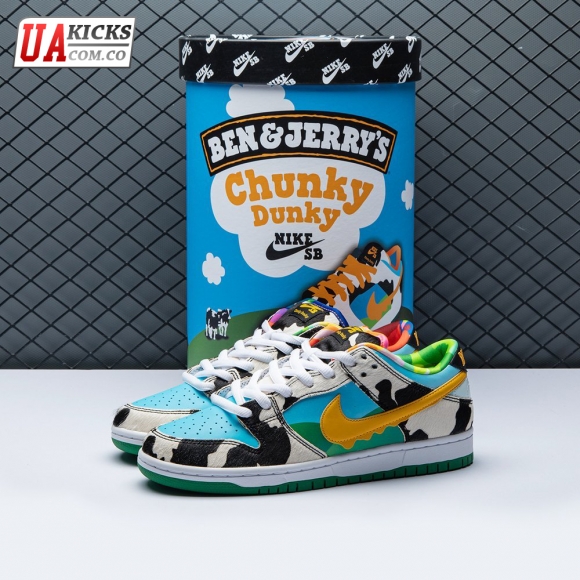 Ben & Jerry's x Dunk Low SB 'Chunky Dunky' Special Ice Cream Box Size 36-47.5