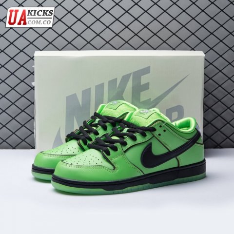 The Powerpuff Girls x Nike SB Dunk Low Buttercup FZ8319-300 Size 36-48