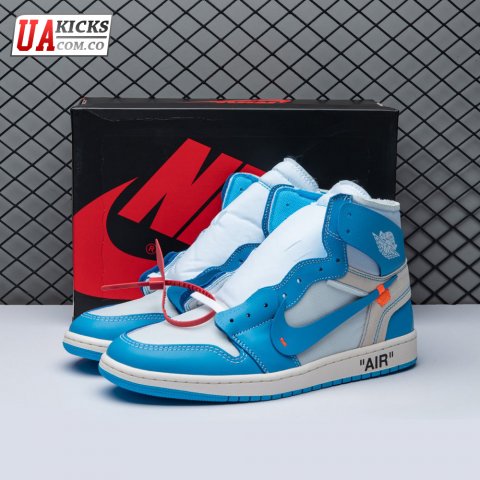 Off-White x Air Jordan 1 Retro High OG 'UNC' Size 36-47.5