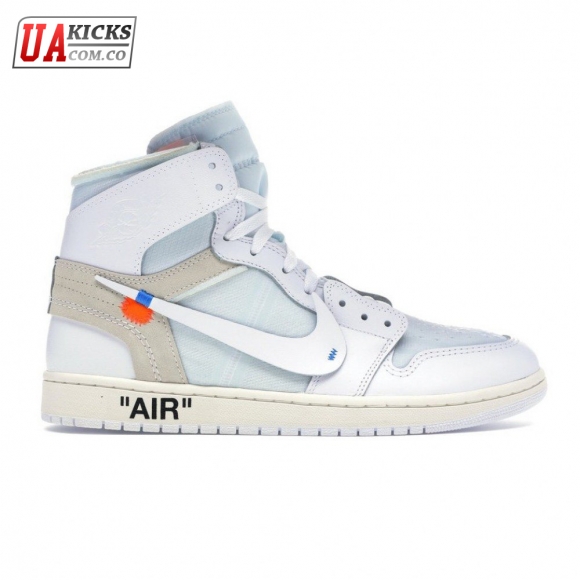 Off-White x Air Jordan 1 Retro High OG BG 'White' 2018 Size 36-47.5