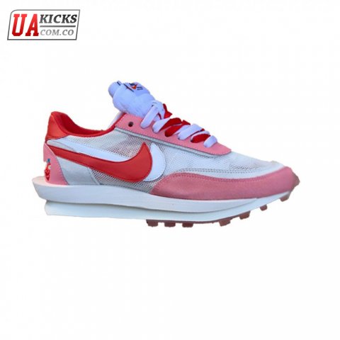 2019 Sacai x Nike LVD Waffle Daybreak Swoosh Pink Gery White Red BV0073 500 Size 36-46