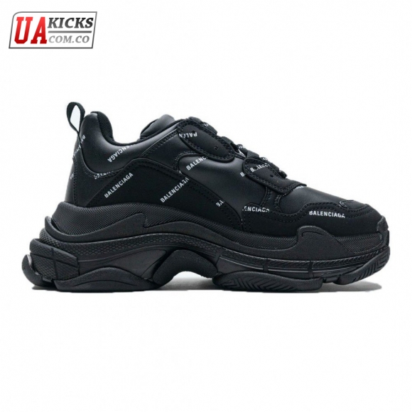 Balenciaga Triple S Logo Black Size 34-45