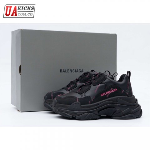 Balenciaga Triple S Allover Logo Black Pink (W) SIZE: 35-45