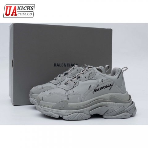 Balenciaga Triple S Allover Logo Gray SIZE: 35-45