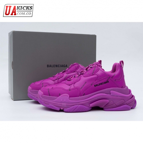 Balenciaga Triple S Allover Logo Purple SIZE: 35-45